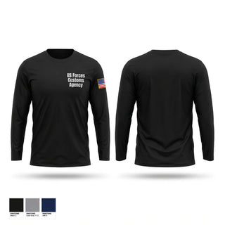 Long Sleeve Performance Shirt, U.S. Forces Customs Agency, Army, Teamtime, Team time, sublimation, custom sports apparel, team uniforms, spirit wear, spiritwear, sports uniforms, custom shirts, team store, custom team store, fundraiser sports, apparel fundraiser