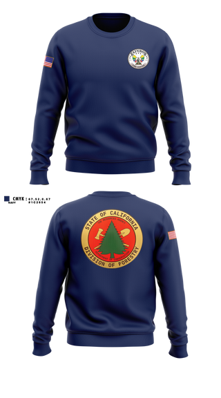 Crew Neck Sweatshirt, CALFIRE Rainbow Fire Center, Fire Department, Teamtime, Team time, sublimation, custom sports apparel, team uniforms, spirit wear, spiritwear, sports uniforms, custom shirts, team store, custom team store, fundraiser sports, apparel fundraiser