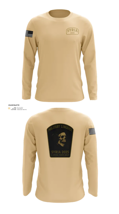 Syria linguist 93457826 Long Sleeve Performance Shirt 40