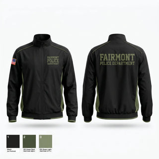 Windbreaker, Fairmont Police Department, Police, Teamtime, Team time, sublimation, custom sports apparel, team uniforms, spirit wear, spiritwear, sports uniforms, custom shirts, team store, custom team store, fundraiser sports, apparel fundraiser