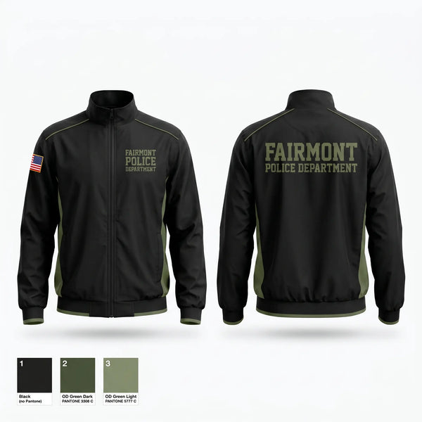 Windbreaker, Fairmont Police Department, Police, Teamtime, Team time, sublimation, custom sports apparel, team uniforms, spirit wear, spiritwear, sports uniforms, custom shirts, team store, custom team store, fundraiser sports, apparel fundraiser