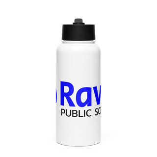 Ravia Middle School Basketball Stainless Steel Water Bottle with a Straw Lid