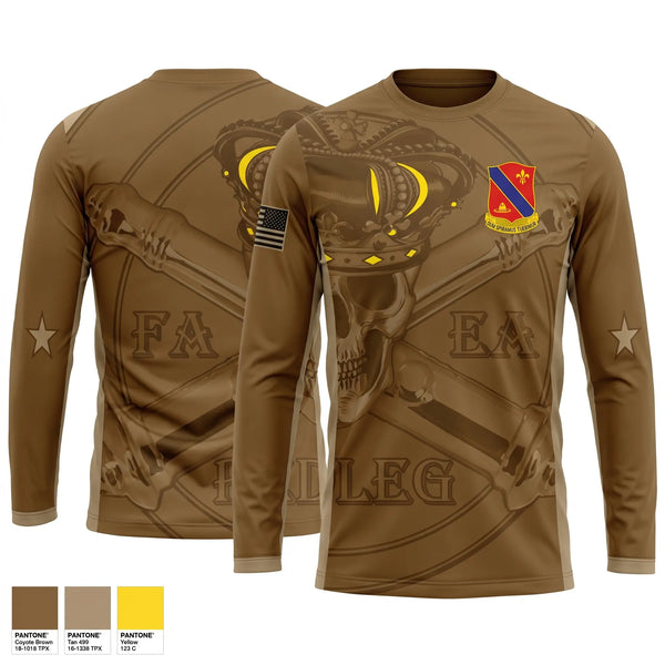 Long Sleeve Performance Shirt, C Btry 1-133rd FA BN, National Guard, Teamtime, Team time, sublimation, custom sports apparel, team uniforms, spirit wear, spiritwear, sports uniforms, custom shirts, team store, custom team store, fundraiser sports, apparel fundraiser