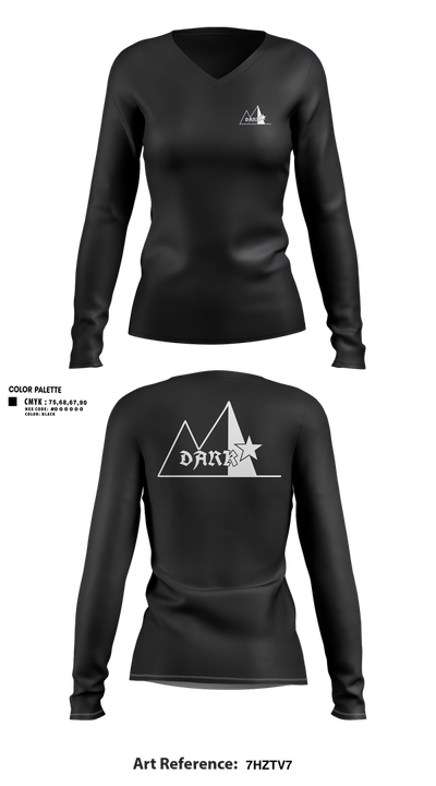LARPstar 38068148 Women's Long Sleeve V-neck Shirt - 102