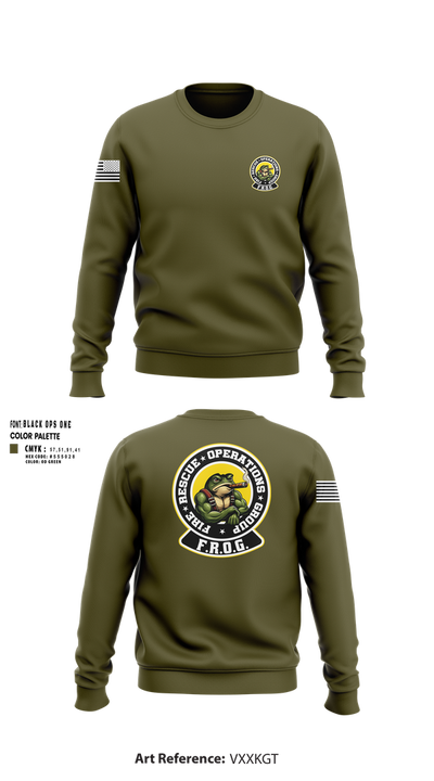 Fire Rescue Operations Group 65022293 Crew Neck Sweatshirt - 103