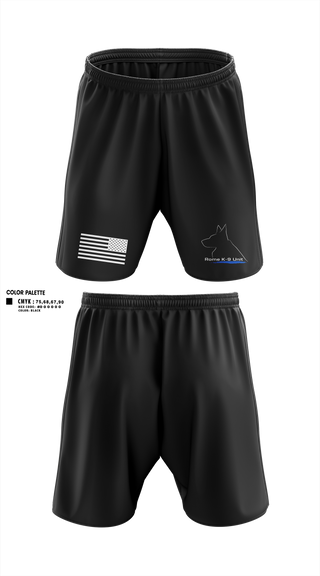 Athletic Shorts With Pockets, K-9 Unit, Police, Teamtime, Team time, sublimation, custom sports apparel, team uniforms, spirit wear, spiritwear, sports uniforms, custom shirts, team store, custom team store, fundraiser sports, apparel fundraiser