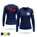 CAL FIRE Women's Long Sleeve V-neck Shirt - 1