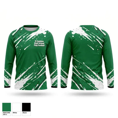 El Camimo High School Flag Football 75308351 Long Sleeve Performance Shirt 1