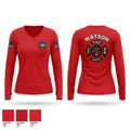 WATSON Women's Long Sleeve V-neck Shirt - 1