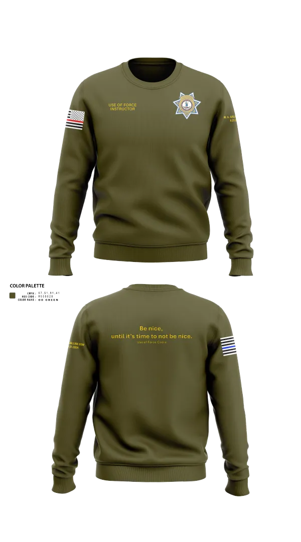 Crew Neck Sweatshirt, Stafford County Fire Marshal's Office, Police, Teamtime, Team time, sublimation, custom sports apparel, team uniforms, spirit wear, spiritwear, sports uniforms, custom shirts, team store, custom team store, fundraiser sports, apparel fundraiser