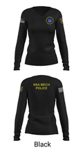 NSA Mechanicsburg 84971329 Women's Long Sleeve V-neck Shirt - 35