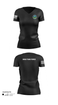 Pine to Prairie Drug Task Force 29462522 Women's Short Sleeve V-neck Shirt - 21