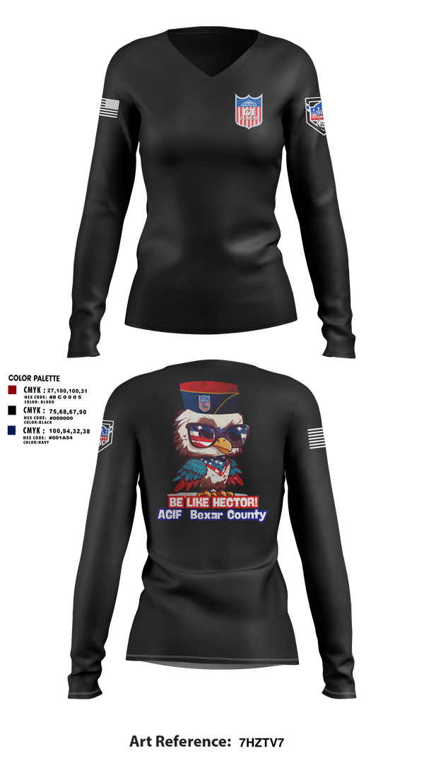 Womens Long Sleeve Vneck Shirt, Agif, , Teamtime, Team time, sublimation, custom sports apparel, team uniforms, spirit wear, spiritwear, sports uniforms, custom shirts, team store, custom team store, fundraiser sports, apparel fundraiser