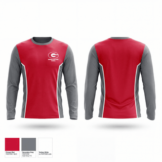 Long Sleeve Performance Shirt, Groesbeck High School Baseball, Baseball, Teamtime, Team time, sublimation, custom sports apparel, team uniforms, spirit wear, spiritwear, sports uniforms, custom shirts, team store, custom team store, fundraiser sports, apparel fundraiser