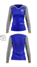 Bland High School Softball 1200236 Women's Long Sleeve V-neck Shirt - 10