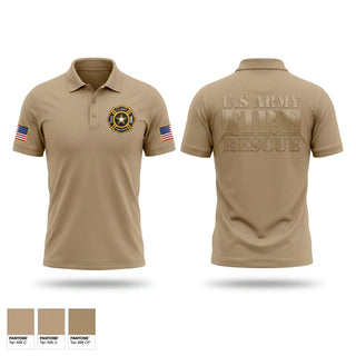 Short Sleeve Performance Polo, U.S. ARMY FIRE, Fire Department, Teamtime, Team time, sublimation, custom sports apparel, team uniforms, spirit wear, spiritwear, sports uniforms, custom shirts, team store, custom team store, fundraiser sports, apparel fundraiser