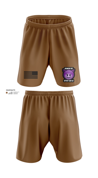 Athletic Shorts With Pockets, Demon PLT, Army, Teamtime, Team time, sublimation, custom sports apparel, team uniforms, spirit wear, spiritwear, sports uniforms, custom shirts, team store, custom team store, fundraiser sports, apparel fundraiser