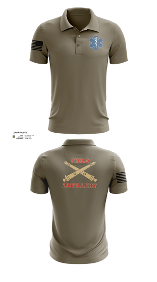 Short Sleeve Performance Polo, 1-118th FA, National Guard, Teamtime, Team time, sublimation, custom sports apparel, team uniforms, spirit wear, spiritwear, sports uniforms, custom shirts, team store, custom team store, fundraiser sports, apparel fundraiser
