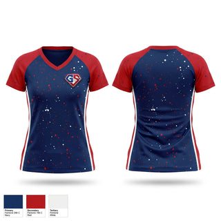 Womens Short Sleeve Vneck Shirt, G.S. Sports Performance Academy, , Teamtime, Team time, sublimation, custom sports apparel, team uniforms, spirit wear, spiritwear, sports uniforms, custom shirts, team store, custom team store, fundraiser sports, apparel fundraiser