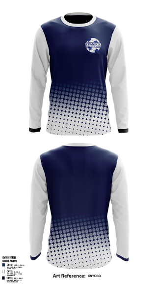 Long Sleeve Performance Shirt, Teaneck Junior Soccer League, Men's Soccer, Teamtime, Team time, sublimation, custom sports apparel, team uniforms, spirit wear, spiritwear, sports uniforms, custom shirts, team store, custom team store, fundraiser sports, apparel fundraiser