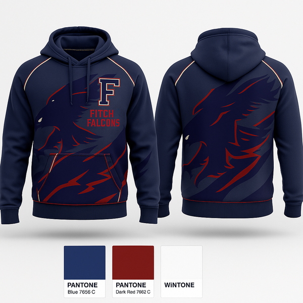 Hoodie, Fitch Falcons, Women's Soccer, Teamtime, Team time, sublimation, custom sports apparel, team uniforms, spirit wear, spiritwear, sports uniforms, custom shirts, team store, custom team store, fundraiser sports, apparel fundraiser
