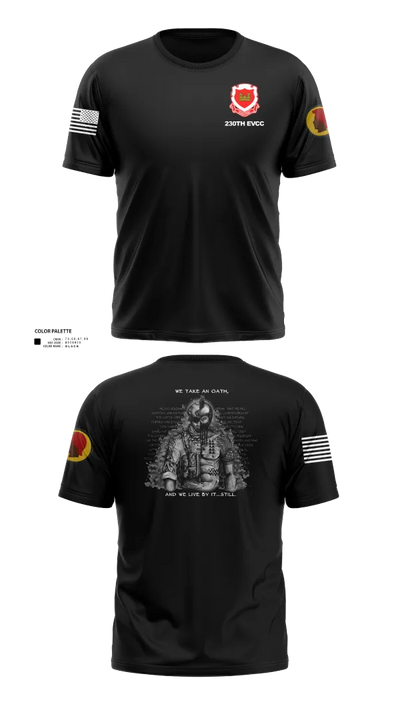 230th Engineering Vertical Construction Company 46652085 Old School Cotton Feel Shirt - 110