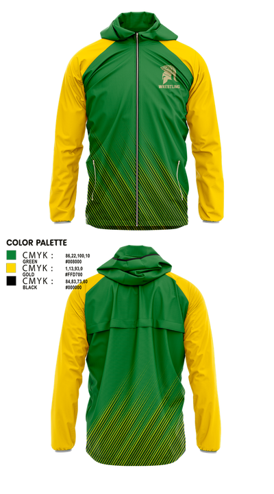 Auburn Trojan Wrestling 5731450 Windbreaker - 1