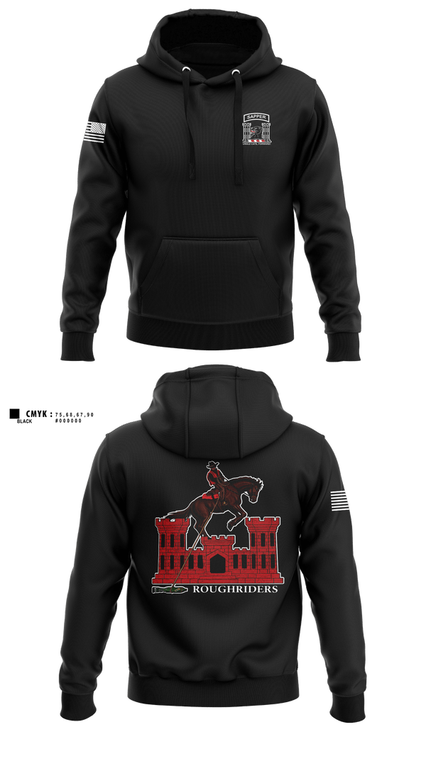 Hoodie, 630th Engineer Clearance Company, Army, Teamtime, Team time, sublimation, custom sports apparel, team uniforms, spirit wear, spiritwear, sports uniforms, custom shirts, team store, custom team store, fundraiser sports, apparel fundraiser