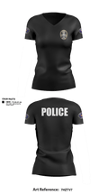 Farmersville Police Women's Short Sleeve V-neck Shirt - 5