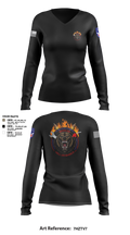E co 1/25 4146050 Women's Long Sleeve V-neck Shirt - 3