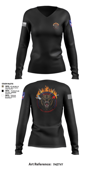 Womens Long Sleeve Vneck Shirt, E co 1/25, Army, Teamtime, Team time, sublimation, custom sports apparel, team uniforms, spirit wear, spiritwear, sports uniforms, custom shirts, team store, custom team store, fundraiser sports, apparel fundraiser