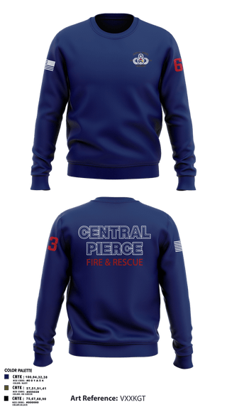 Crew Neck Sweatshirt, Central Pierce HazmatCentral Pierce Hazmat, Fire Department, Teamtime, Team time, sublimation, custom sports apparel, team uniforms, spirit wear, spiritwear, sports uniforms, custom shirts, team store, custom team store, fundraiser sports, apparel fundraiser