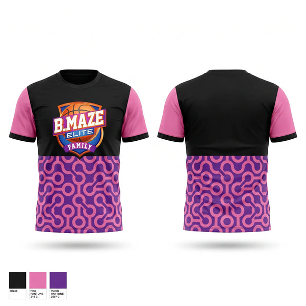 Short Sleeve Performance Shirt, B Maze Family Elite, Women's Basketball, Teamtime, Team time, sublimation, custom sports apparel, team uniforms, spirit wear, spiritwear, sports uniforms, custom shirts, team store, custom team store, fundraiser sports, apparel fundraiser