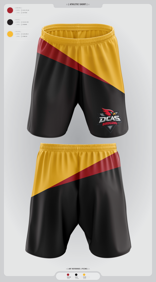 Athletic Shorts With Pockets, Derby City Birdgang, , Teamtime, Team time, sublimation, custom sports apparel, team uniforms, spirit wear, spiritwear, sports uniforms, custom shirts, team store, custom team store, fundraiser sports, apparel fundraiser