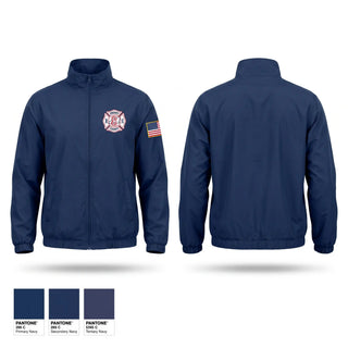 Windbreaker, New Bloomfield Fire Co, Fire Department, Teamtime, Team time, sublimation, custom sports apparel, team uniforms, spirit wear, spiritwear, sports uniforms, custom shirts, team store, custom team store, fundraiser sports, apparel fundraiser
