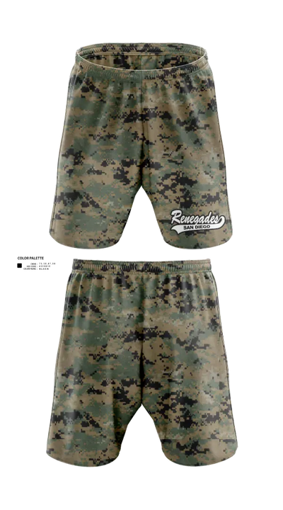 San Diego Renegades Athletic Shorts With Pockets - 24