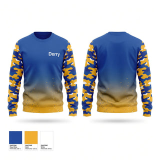 Crew Neck Sweatshirt, Derry, Softball, Teamtime, Team time, sublimation, custom sports apparel, team uniforms, spirit wear, spiritwear, sports uniforms, custom shirts, team store, custom team store, fundraiser sports, apparel fundraiser