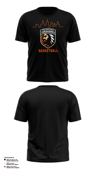 Short Sleeve Performance Shirt, The Philadelphia Tomahawks, Men's Basketball, Teamtime, Team time, sublimation, custom sports apparel, team uniforms, spirit wear, spiritwear, sports uniforms, custom shirts, team store, custom team store, fundraiser sports, apparel fundraiser