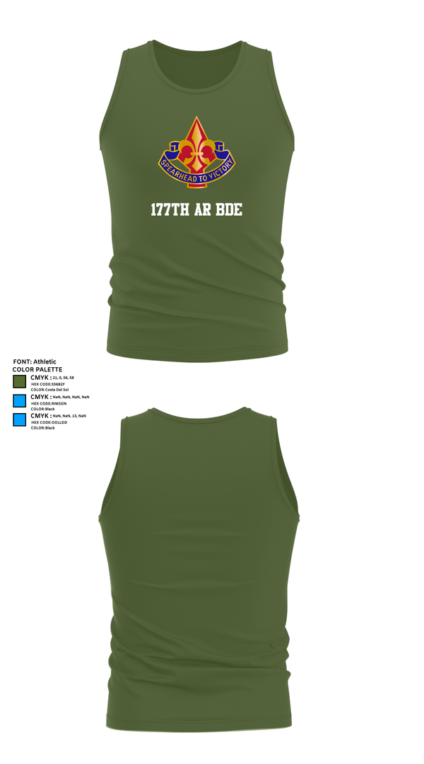 Tank Top, 177th AR BDE, , Teamtime, Team time, sublimation, custom sports apparel, team uniforms, spirit wear, spiritwear, sports uniforms, custom shirts, team store, custom team store, fundraiser sports, apparel fundraiser