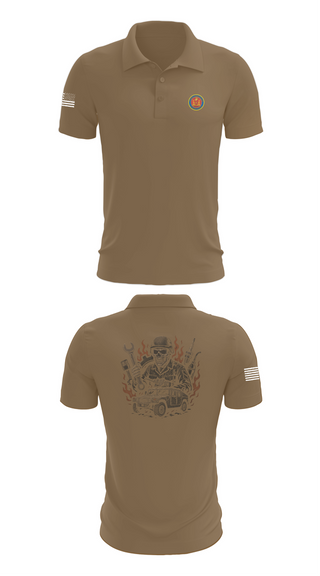 Short Sleeve Performance Polo, 4th Combat Engineer Battalion A Co, Marines, Teamtime, Team time, sublimation, custom sports apparel, team uniforms, spirit wear, spiritwear, sports uniforms, custom shirts, team store, custom team store, fundraiser sports, apparel fundraiser