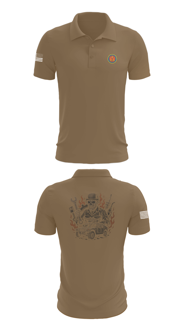 Short Sleeve Performance Polo, 4th Combat Engineer Battalion A Co, Marines, Teamtime, Team time, sublimation, custom sports apparel, team uniforms, spirit wear, spiritwear, sports uniforms, custom shirts, team store, custom team store, fundraiser sports, apparel fundraiser