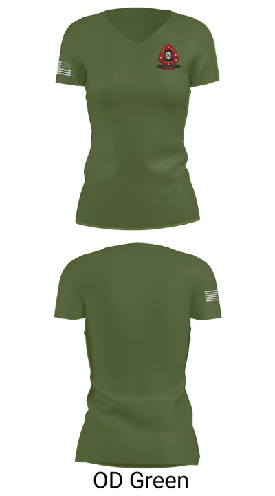 2nd Recon Battalion 77631825 Women's Short Sleeve V-neck Shirt - 48