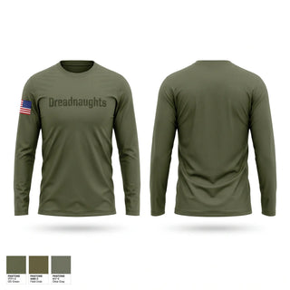 Long Sleeve Performance Shirt, Dreadnaughts, Army, Teamtime, Team time, sublimation, custom sports apparel, team uniforms, spirit wear, spiritwear, sports uniforms, custom shirts, team store, custom team store, fundraiser sports, apparel fundraiser