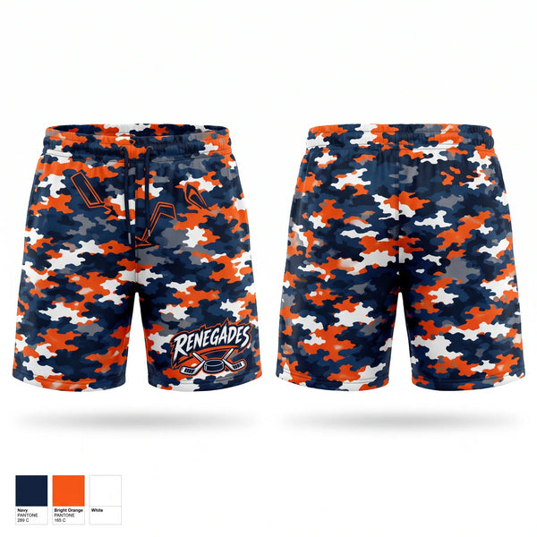 Athletic Shorts With Pockets, Renegades, Ice Hockey, Teamtime, Team time, sublimation, custom sports apparel, team uniforms, spirit wear, spiritwear, sports uniforms, custom shirts, team store, custom team store, fundraiser sports, apparel fundraiser