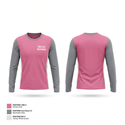 SSA Lady Diamonds Long Sleeve Performance Shirt 1