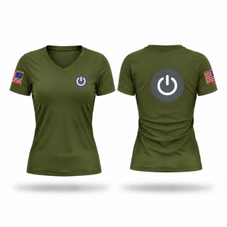 Womens Short Sleeve Vneck Shirt, Ist division Danang South Vietnam, Marines, Teamtime, Team time, sublimation, custom sports apparel, team uniforms, spirit wear, spiritwear, sports uniforms, custom shirts, team store, custom team store, fundraiser sports, apparel fundraiser