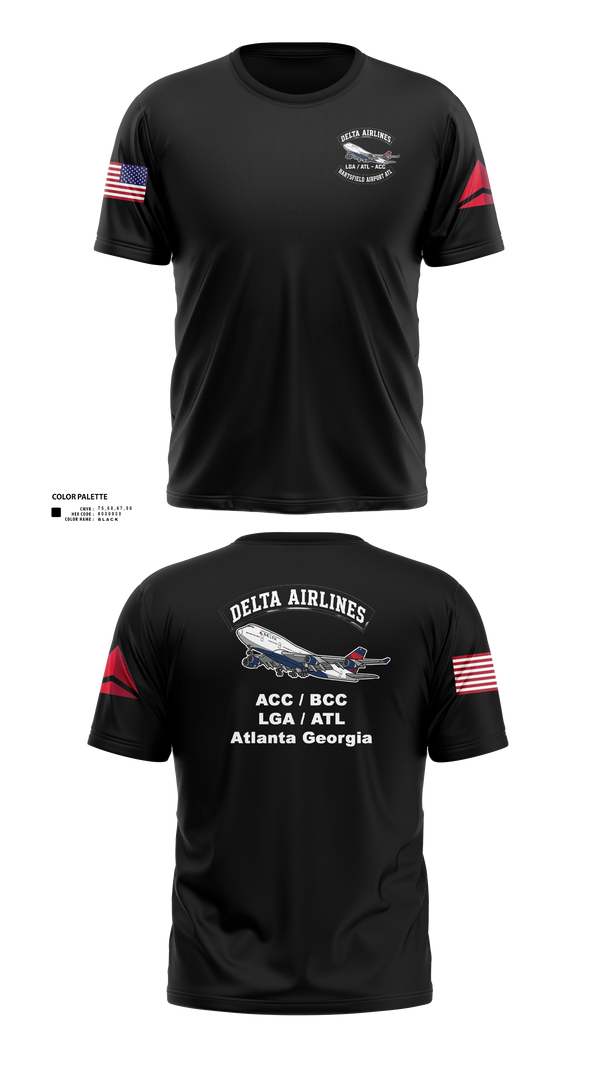 Delta Airlines Old School Cotton Feel Shirt - 50