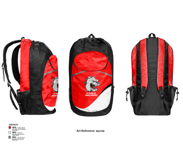 Gear Bag, La Plata R-2 Cross Country, Cross Country, Teamtime, Team time, sublimation, custom sports apparel, team uniforms, spirit wear, spiritwear, sports uniforms, custom shirts, team store, custom team store, fundraiser sports, apparel fundraiser