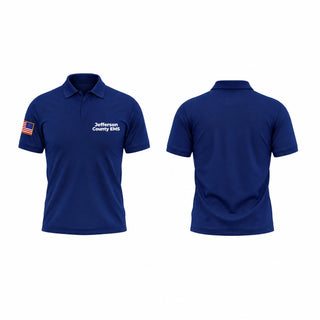 Short Sleeve Performance Polo, Jefferson County EMS, EMS/EMT, Teamtime, Team time, sublimation, custom sports apparel, team uniforms, spirit wear, spiritwear, sports uniforms, custom shirts, team store, custom team store, fundraiser sports, apparel fundraiser