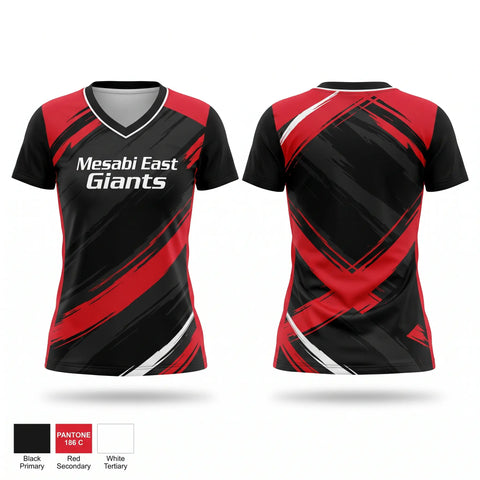 Womens Short Sleeve Vneck Shirt, Mesabi East Giants, Women's Basketball, Teamtime, Team time, sublimation, custom sports apparel, team uniforms, spirit wear, spiritwear, sports uniforms, custom shirts, team store, custom team store, fundraiser sports, apparel fundraiser